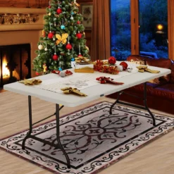 Casaria Tuintafel Opvouwbaar – Met Draaggreep 220x70 Cm – Wit -Aanbiedingen Kampeer Zen Winkel 1200x1200 289