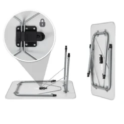 TecTake - Campingtafel - Inklapbaar, Afmetingen 80 X 60 X 68 Cm - 402173 -Aanbiedingen Kampeer Zen Winkel 1200x1200 339