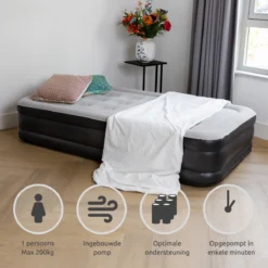 BluMill Eenpersoons Luchtbed - Met Ingebouwde Pomp - Luchtbed Zelfopblazend - Incl. Draagtas - 191x99x36 Cm -Aanbiedingen Kampeer Zen Winkel 1200x1200 35