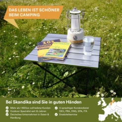 Skandika Ruka S Kleine Campingtafel – Campingtafels - Aluminium Campingtafel, Opvouwbaar, Zeer Licht, Eenvoudig Te Monteren, Stabiele Standaard - Opvouwtafel Voor Kamperen, Tenten Wandelen, Reizen, Thuis, Tuin – Tot Max. 20 Kg. - Grijs -Aanbiedingen Kampeer Zen Winkel 1200x1200 352