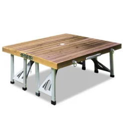Merkloos Deuba Picknicktafel Campingtafel - Opvouwbaar Voor 4 Personen - Hout En Aluminium -Aanbiedingen Kampeer Zen Winkel 1200x1200 503