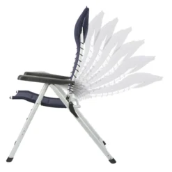 Campart Campingstoel CH-0592 - Opvouwbaar Met Hoofdsteun - 7 Verstelbare Standen - Lichtgewicht - Blauw -Aanbiedingen Kampeer Zen Winkel 1200x1200 566