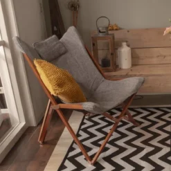 Bo-Camp - Urban Outdoor - Relaxstoel - Bloomsbury - L - Oxford Polyester - Grijs -Aanbiedingen Kampeer Zen Winkel 1200x1200 574