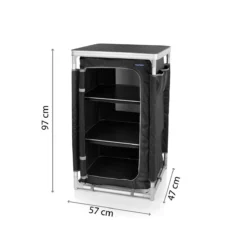 Campart Campingkast CU-0719 – Opvouwbaar En Verstelbaar - 4 Verstelbare Poten - 3 Lagen - Aluminium Frame - Grijs -Aanbiedingen Kampeer Zen Winkel 1200x1200 654