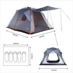 Where Tomorrow Gezinstent Met Zonnendak 300X395X200 Cm- Grijs - 5 Persoons 14 Where Tomorrow Gezinstent Met Zonnendak 300X395X200 Cm- Grijs - 5 Persoons -Aanbiedingen Kampeer Zen Winkel 1200x1200 738
