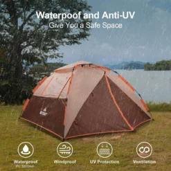 Merkloos Kamping Tent / Absolutely Waterproof, Lightweight Camping Tent With - Tent Ideal For Camping In The Garden, Dome Tent, 17 Merkloos Kamping Tent / Absolutely Waterproof, Lightweight Camping Tent With - Tent Ideal For Camping In The Garden, Dome Tent, -Aanbiedingen Kampeer Zen Winkel 1200x1200 774