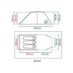 Coleman Chimney Rock 3 Plus Tunneltent - Verduisterend - 3-Persoons -Aanbiedingen Kampeer Zen Winkel 1200x1200 811