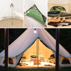 Skandika Tipii 400 Canvas Tent – Tipi-tenten – 8 Persoons Familietent - Campingtent – Muggengaas – 250 Cm Stahoogte – 400 Cm Diameter – 4000 Mm Waterkolom – Indische Tent, Partytent, Festivaltent – Outdoor, Camping, Tuin – Kamperen – Wit -Aanbiedingen Kampeer Zen Winkel 1200x1200 817