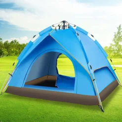 Aanbiedingen Kampeer Zen Winkel 13 Fish Life Waterdichte Tent - Lichtgewicht Tent - Tent Voor 2-4 Personen - 200*200*140 Cm - Outdoor Camping Tent - Licht Blauw