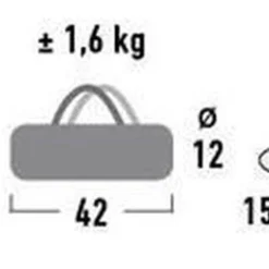 High Peak Minipack Tunneltent - Blauw - 2 Persoons -Aanbiedingen Kampeer Zen Winkel 1200x261