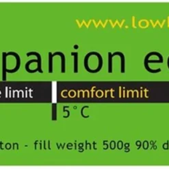 LOWLAND OUTDOOR® Donzen Slaapzak - Companion Economy - 210x80 Cm - Rood -Aanbiedingen Kampeer Zen Winkel 1200x403