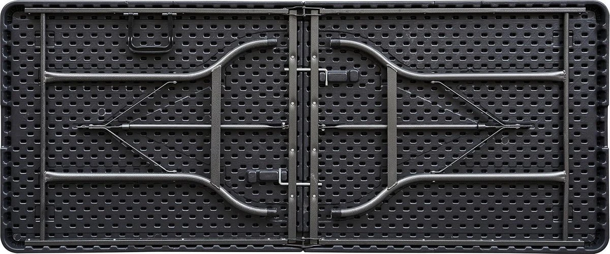 ERRO Vouwtafel - Houtlook - 180x74cm - Zwart 4 ERRO Vouwtafel - Houtlook - 180x74cm - Zwart - Afbeelding 2