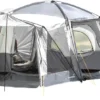 Skandika Pitea XL CROSS Tent – Koepeltenten - Autotent – Campingtent Voor SUV, Caddy, Auto, CUV - Voor Max. 4 Personen – Vrijstaand – Met/zonder Slaapcabine – Max. Stahoogte 230 Cm – 3000mm Waterkolom - 475 X 290 X 230 Cm (LxBxH) – Kamperen - Grijs -Aanbiedingen Kampeer Zen Winkel 1200x552 1