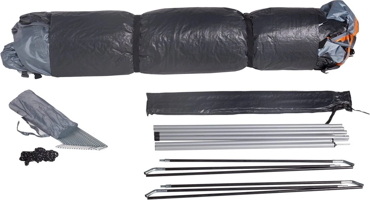 Where Tomorrow Gezinstent Met Zonnendak 300X395X200 Cm- Grijs - 5 Persoons 8 Where Tomorrow Gezinstent Met Zonnendak 300X395X200 Cm- Grijs - 5 Persoons - Afbeelding 6