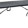 ERRO Vouwtafel - Wickerlook - 180x74cm - Zwart
