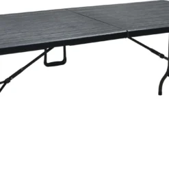 ERRO Vouwtafel - Houtlook - 180x74cm - Zwart