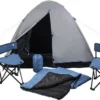 MaxxSport Camping Set - 2 Persoons - Tent + Slaapzakken + Campingstoelen - 200x190x120cm