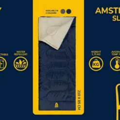 Abbey Camp Slaapzak Amsterdam - 2-pack - Dekenmodel - 210 X 85 Cm - Marine -Aanbiedingen Kampeer Zen Winkel 1200x711 5