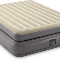 Intex Prime Comfort - Luchtbed - 2-Persoons - 152x203x51 Cm (BxLxH) - Grijs - Met Ingebouwde Motorpomp