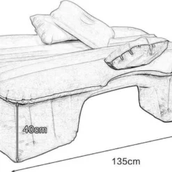 Merkloos Auto Reizen Opblaasbare Matras Luchtbed Camping Universele SUV Achterbank Couch (Grijs) -Aanbiedingen Kampeer Zen Winkel 1200x727 2