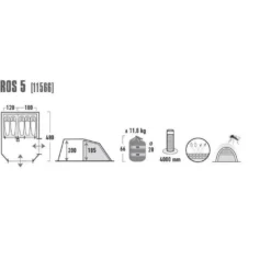 High Peak Paros 5 Tunneltent - 5-Persoons - Donkergrijs -Aanbiedingen Kampeer Zen Winkel 1200x727 4