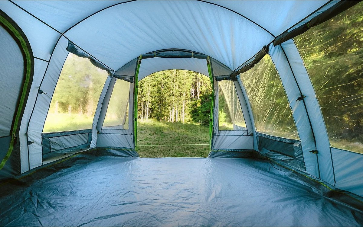Coleman Vail 4L Tunneltent - Familie Tent - 4-Persoons - Grijs/Groen 6 Coleman Vail 4L Tunneltent - Familie Tent - 4-Persoons - Grijs/Groen - Afbeelding 4