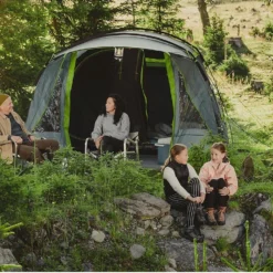 Coleman Vail 4 Tunneltent - Familie Tent - 4-Persoons - Grijs/Groen -Aanbiedingen Kampeer Zen Winkel 1200x754 8