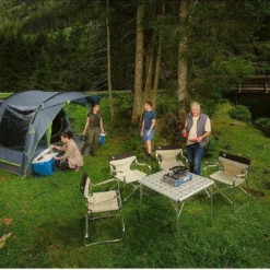 Coleman Vail 4 Tunneltent - Familie Tent - 4-Persoons - Grijs/Groen -Aanbiedingen Kampeer Zen Winkel 1200x755 2