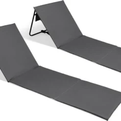 Intimo Strandmat - 2 Stuks - Grijs - 100x51x41cm