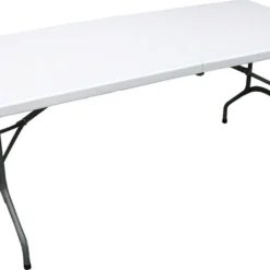 ERRO Campingtafel - Vouwtafel - 180x74x72 Cm - Wit - Voor 8 Personen
