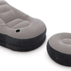 Intex Lounge Stoel - Ultra Lounge - Opblaasbaar - Grijs/zwart -Aanbiedingen Kampeer Zen Winkel 1200x771