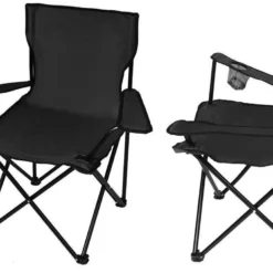 Campingstoel Vouwstoel Visstoel - Zwart - Draaggewicht 100kg -Aanbiedingen Kampeer Zen Winkel 1200x783 2