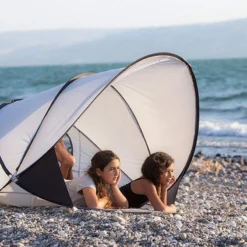 Deryan Luxe Pop Up Strandtent XXL - Anti-UV 50+ - Zilver -Aanbiedingen Kampeer Zen Winkel 1200x800 117