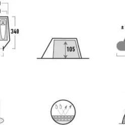 High Peak Lichtgewicht Tunneltent Kite 3 LW, Trekking Tent 3 Personen, 3,1 Kg, Aluminium Stokken, 3000 Mm Waterdicht, Extra Lang 230 Cm -Aanbiedingen Kampeer Zen Winkel 1200x833 7