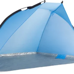 Navaris Windscherm Voor Het Strand - Zon- En Windbescherming Voor Drie Personen - Pop-up Speeltent Met UV- Bescherming - Beach Shelter Met Draagtas -Aanbiedingen Kampeer Zen Winkel 1200x839 2
