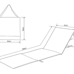 Intimo Strandmat - 2 Stuks - Grijs - 100x51x41cm -Aanbiedingen Kampeer Zen Winkel 1200x874 3