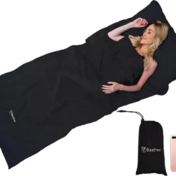 Beefree Lakenzak - Dunne Zomerslaapzak - Liner - Zwart