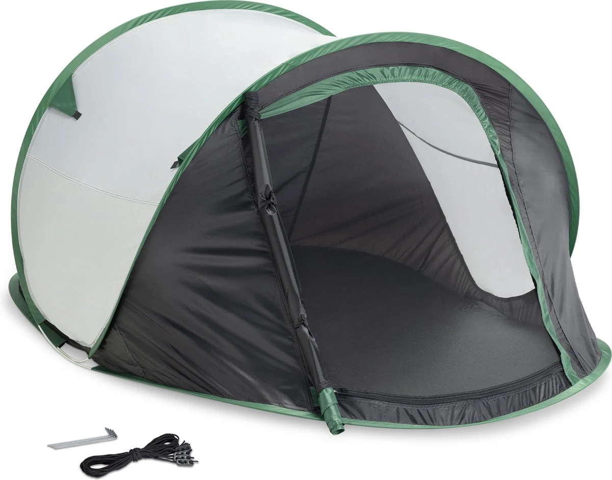 JEMIDI Tweepersoons Pop-up Tent - Opgooitent, Werptent Voor 2 Personen - Ideaal Als Festivaltent Of Kampeertent - Verschillende Kleuren 8 JEMIDI Tweepersoons Pop-up Tent - Opgooitent, Werptent Voor 2 Personen - Ideaal Als Festivaltent Of Kampeertent - Verschillende Kleuren - Afbeelding 6