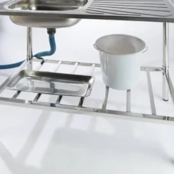 Camping/Outdoor Inox Tafel Met Gootsteen Lavabo En Kraan 100x77x50cm -Aanbiedingen Kampeer Zen Winkel 1200x945 2