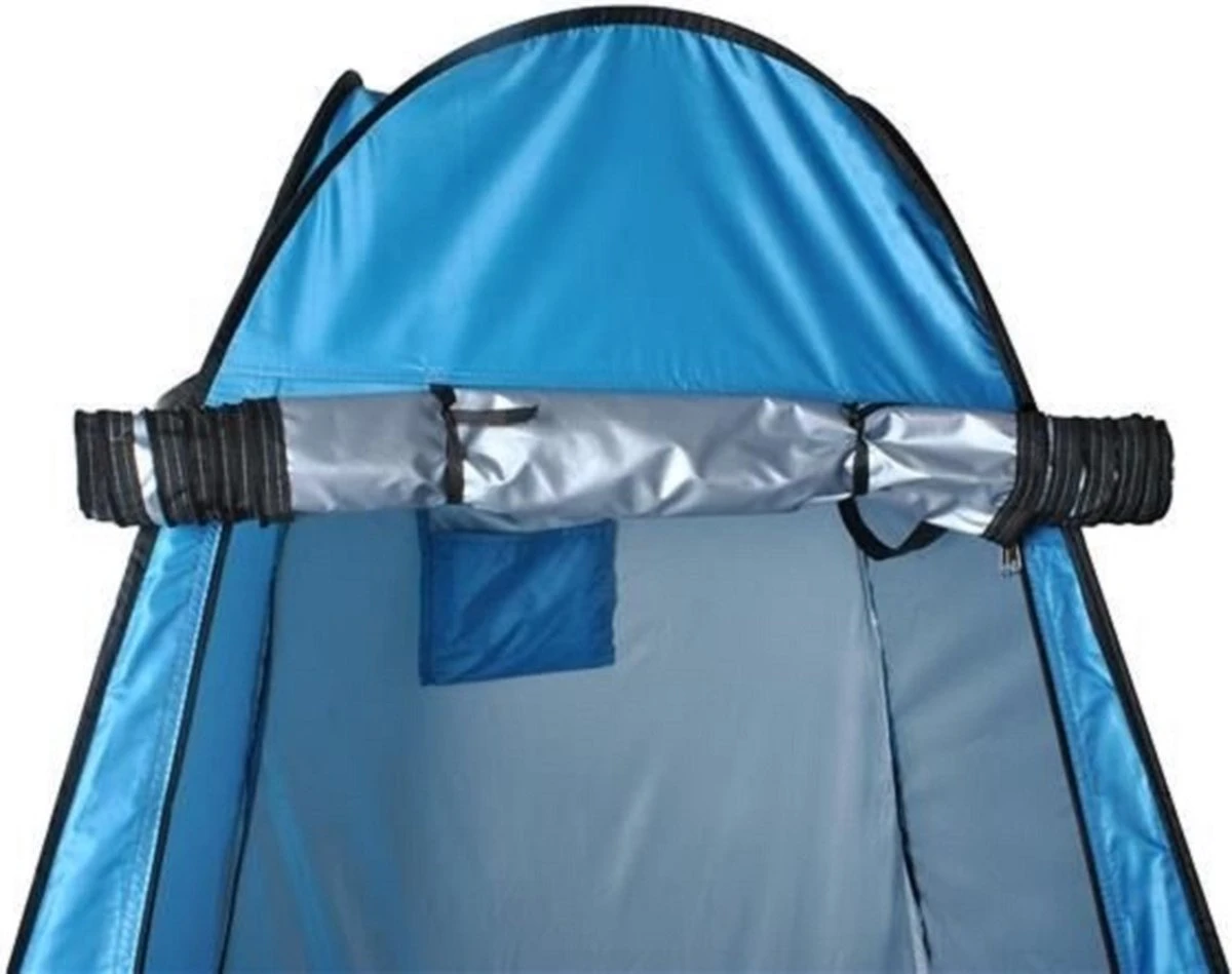 Merkloos 4 In 1 Pop-up Douchetent Voor Omkleden, Douchen, Toilet En Opslag - 1 Persoons Tent - Camping Douche En Omkleedtent - Inclusief Haringen En Draagtas - 190 X 110 X 110 Cm Blauw 10 Merkloos 4 In 1 Pop-up Douchetent Voor Omkleden, Douchen, Toilet En Opslag - 1 Persoons Tent - Camping Douche En Omkleedtent - Inclusief Haringen En Draagtas - 190 X 110 X 110 Cm Blauw - Afbeelding 8