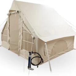 Opblaasbare Vier Persoons Tent Beige 300x200x210 Cm -Aanbiedingen Kampeer Zen Winkel 1200x952 3