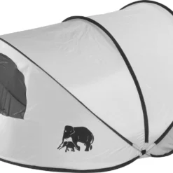 Deryan Luxe Pop Up Strandtent XXL - Anti-UV 50+ - Zilver -Aanbiedingen Kampeer Zen Winkel 1200x978