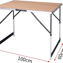 Kamyra® Campingtafel Inklapbaar - Kampeertafel, Partytafel - Opvouwbaar, Lichtgewicht & In Hoogte Verstelbaar - Aluminium/Hout -Aanbiedingen Kampeer Zen Winkel 1200x984 1