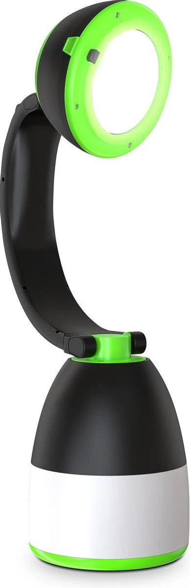 B.K.Licht - LED Kampeerlamp - Zaklamp - 3 In 1 Zaklantaarn Voor Kinderen - Tafellamp - Tentlamp - Opvouwbaar - Zwart Groen - 140 Lumen - IP20 4 B.K.Licht - LED Kampeerlamp - Zaklamp - 3 In 1 Zaklantaarn Voor Kinderen - Tafellamp - Tentlamp - Opvouwbaar - Zwart Groen - 140 Lumen - IP20 - Afbeelding 2