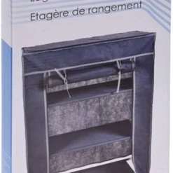 Merkloos GARDEROBE KAST - 3 SCHAPPEN - 60X30X80 CM -Aanbiedingen Kampeer Zen Winkel 523x1200