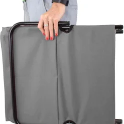 Strandmat Opvouwbaar Met Schouderband - Strandstoel Grijs 145x47x52 -Aanbiedingen Kampeer Zen Winkel 624x1200