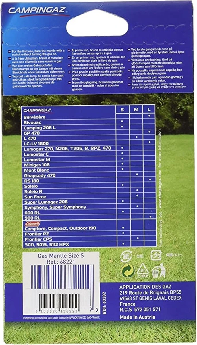 Campingaz Maat S Gloeikousje - 3 Stuks 7 Campingaz Maat S Gloeikousje - 3 Stuks - Afbeelding 5