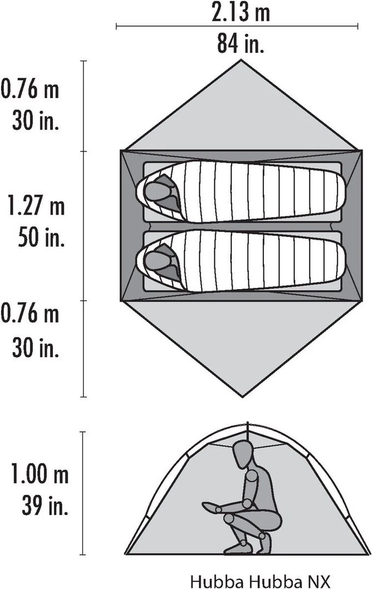 Msr Hubba Hubba Nx Tunneltent - Groen - 2 Persoons 19 Msr Hubba Hubba Nx Tunneltent - Groen - 2 Persoons - Afbeelding 17