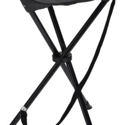 Drie Poot Opvouwbaar Krukje Antraciet Grijs 55 Cm - Campingstoel - Visserskrukje Inclusief Draagtas