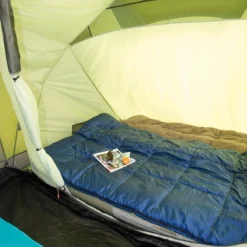 Coleman Bering 4 Vis-a-Vis Tent - Familietent - 4-Persoons - Groen -Aanbiedingen Kampeer Zen Winkel 801x1200 1